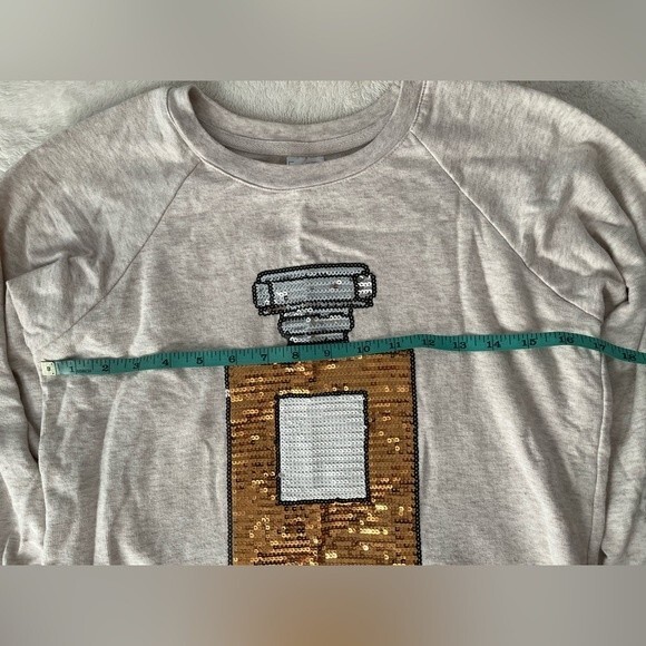 FREEZE Cream Sweater with Bedazzled Sequin Perfume Bottle - Picture 5 of 7